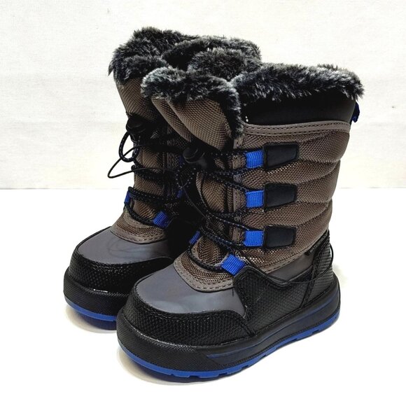 Wonder Nation Toddler Kids Mid-Calf Bungee Winter Boots -20°F Temp Rated Size 6 - Picture 2 of 10